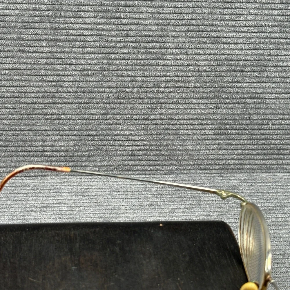 Vintage Oval Wire Frame Eyeglasses Metallic Minimalist Restoration Project